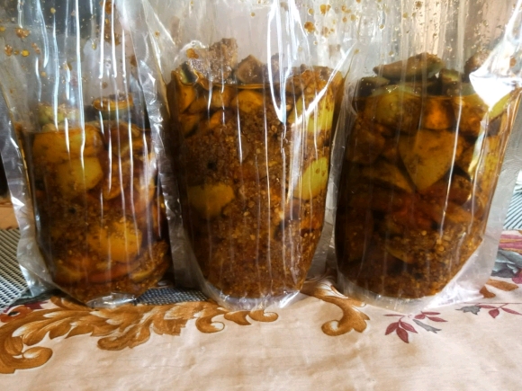Achards et confitures de mangue
